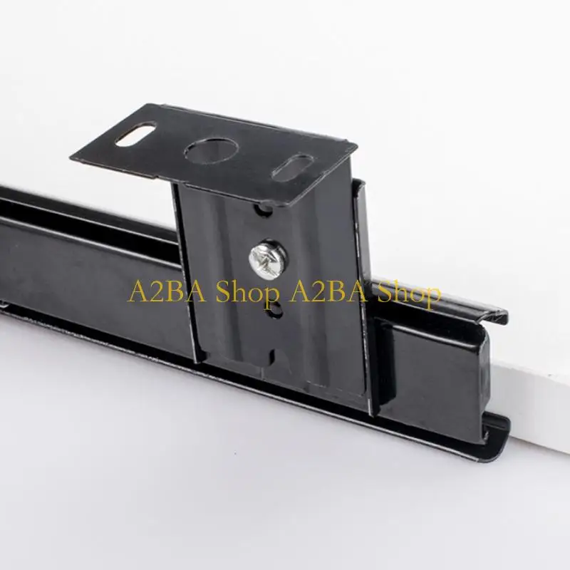 

A2BA Black Silver Keyboard Tray Track 35mm Mounting For Computer Desk