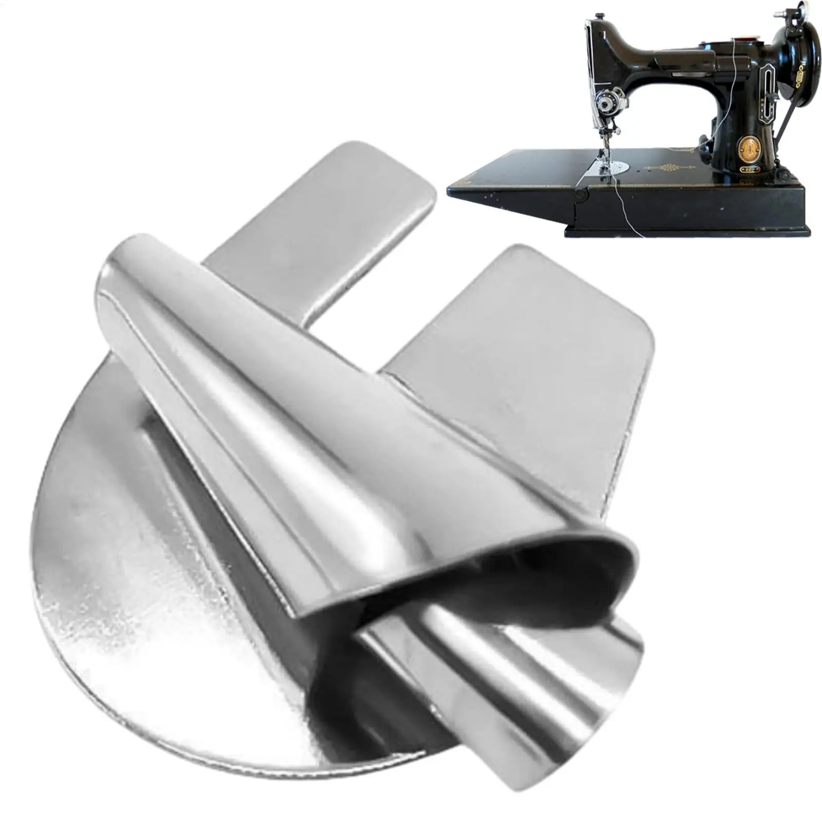 Sewing Rolled Hemmer Puller Stainless Steel Old Sewing Machine Presser Hemming Foot DIY Crafts Sewing Tools Accessories 3-10mm