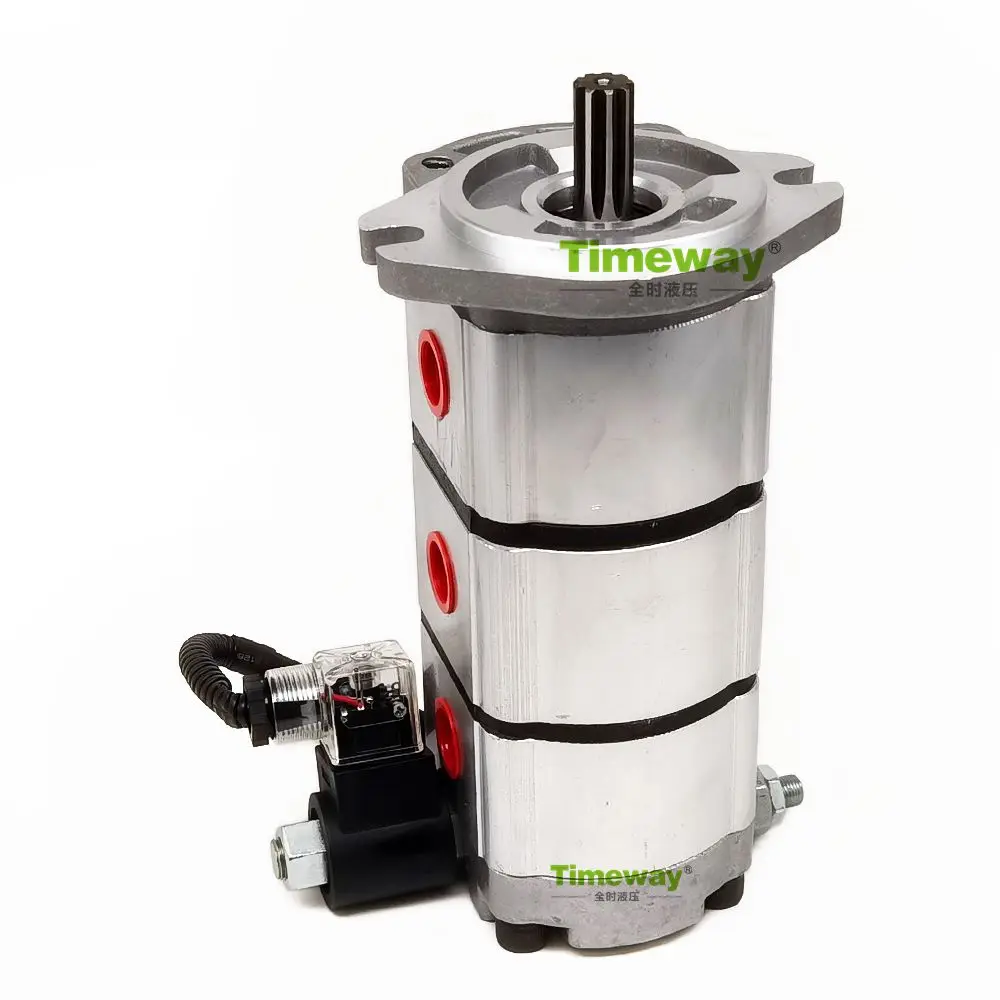 DK553 DK773 DK883 Hydraulic Pump DK553XDGH92LP DK663XDGH92LP DK773XDGH92LP DK883XDGH92LP Triple Gear Pump with Solenoid Valve