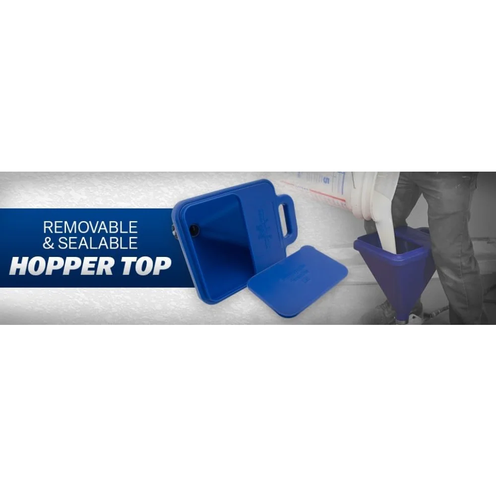 أدوات وتحسين المنزل مسدس هوبر مع قادوس 2 جالون قبضة ناعمة الزناد قابل للتعديل 45 درجة زاوية محول