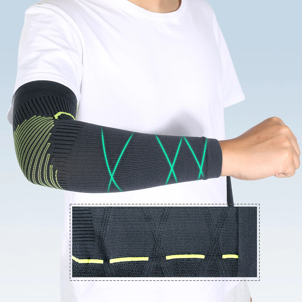 Mangas de brazo antiquemaduras para hombre y mujer, brazaletes de protección solar para correr, Fitness, baloncesto, Codera, calentador de manos