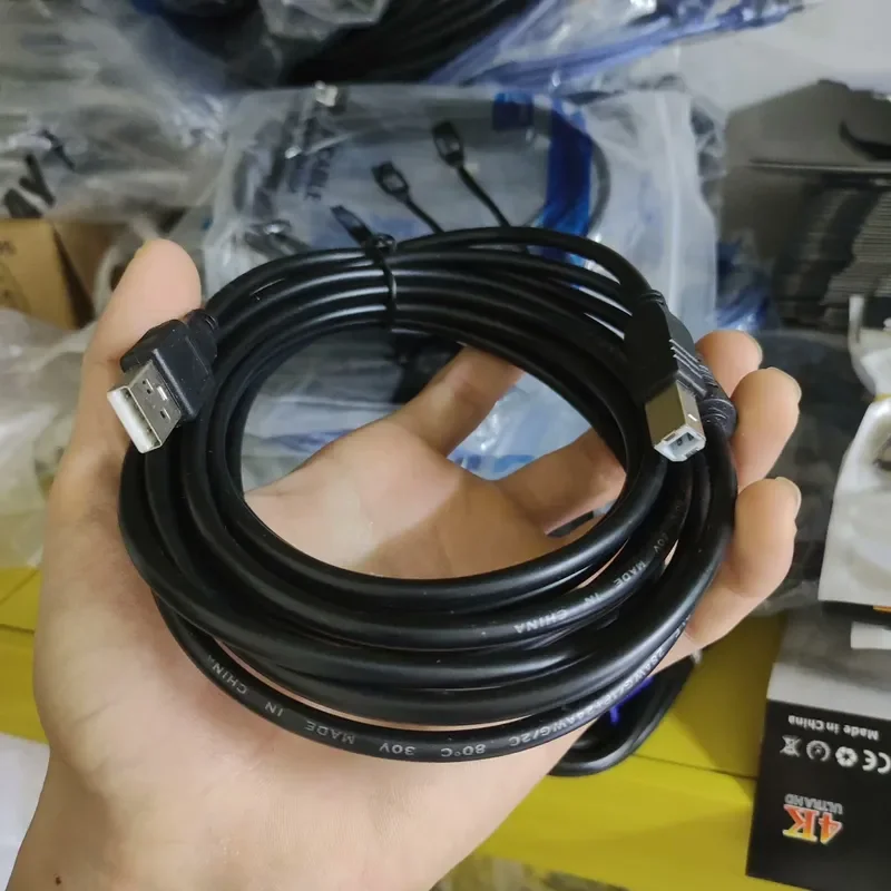 for Epson Canon HP Brother USB Printer Cable 3m 5m Extended Data Cord Computer Square Port Connection