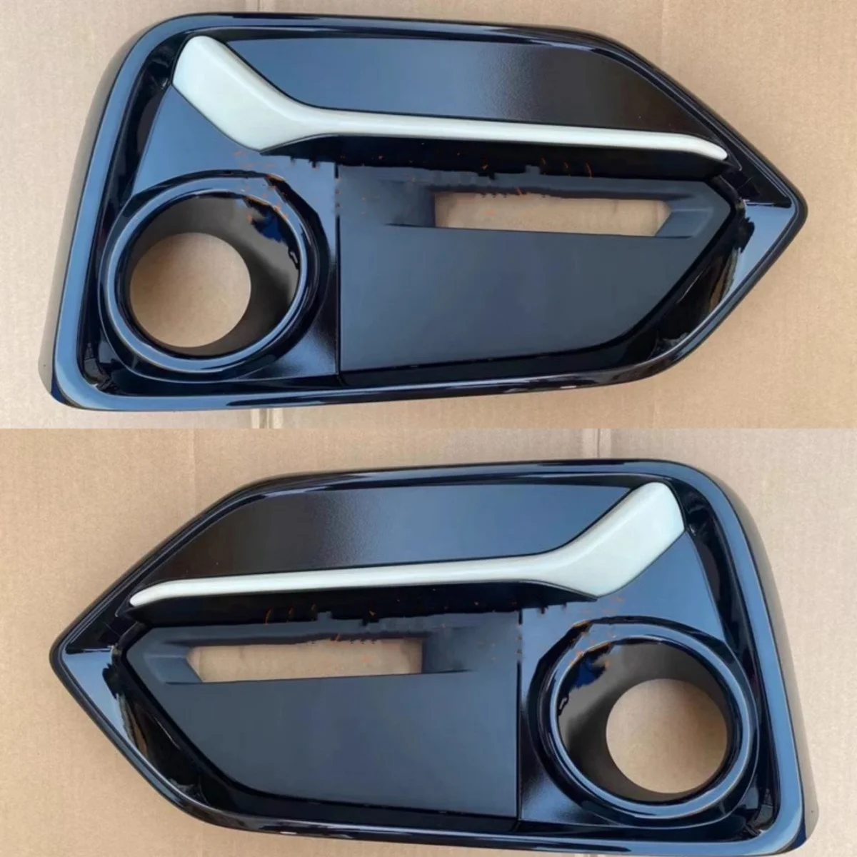 

Unpainted Car Fog Lamp Frame Front Bumper Light Strip Assembly For Honda civic 2020-2022 Hatchback Auto Accessories