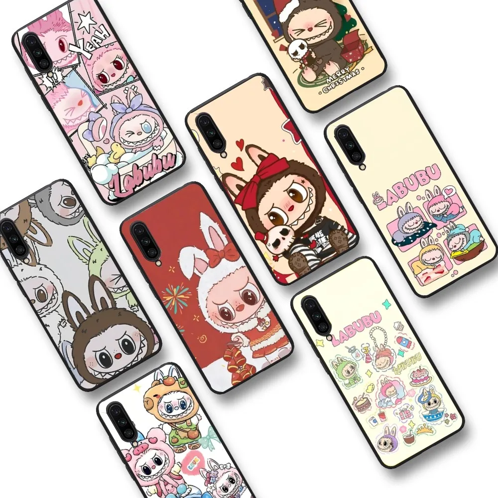 New K-Kawaii Cute L-Labubu Phone Case For Xiaomi Mi 5X 8 9 10 11 12 lite pro 10T PocoX3pro PocoM3 Note 10 pro lite