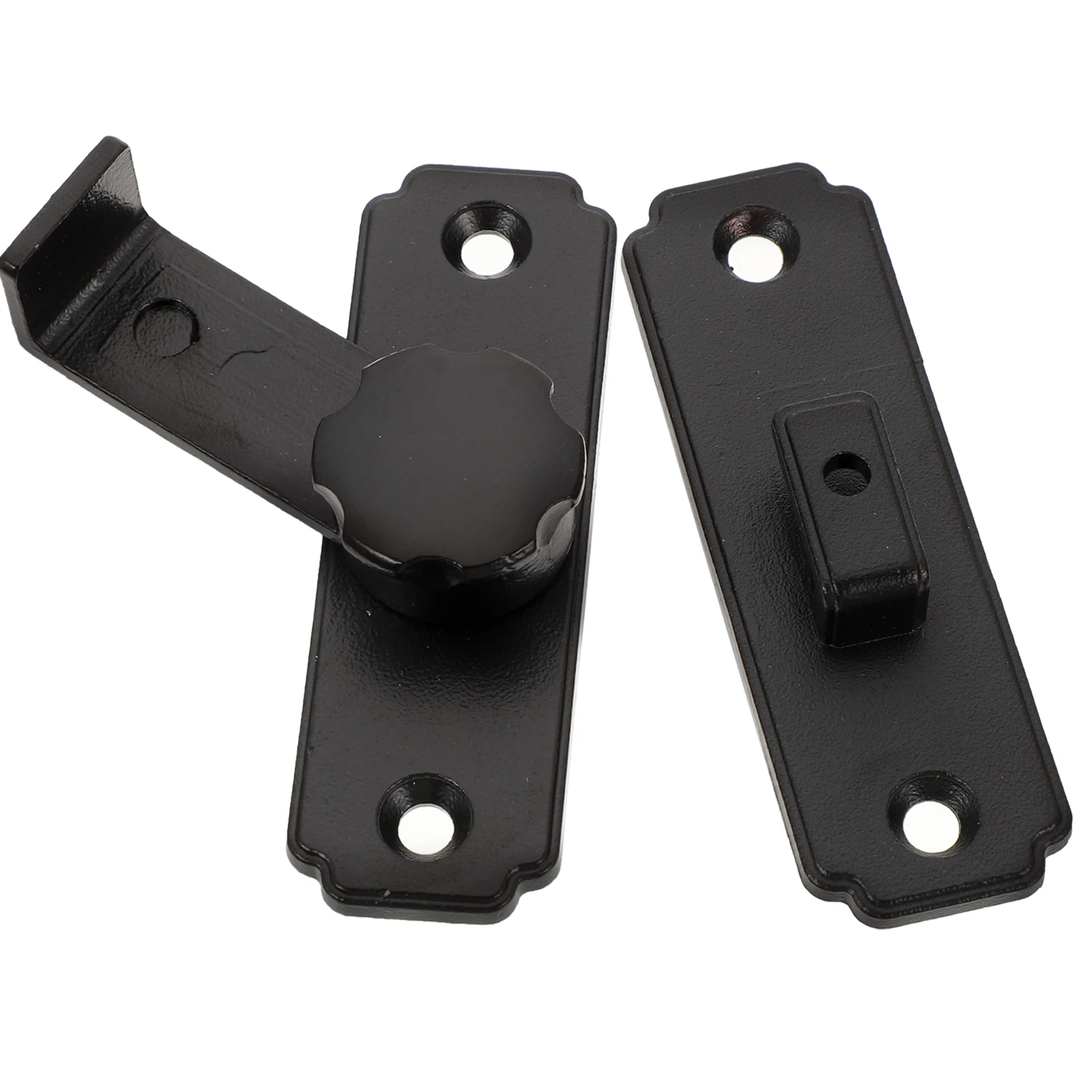 

Barn Door Latches Stainless Steel 90 Degree Rotatable GateLatch Wooden Fence Screen Sliding Door Lock Hardware