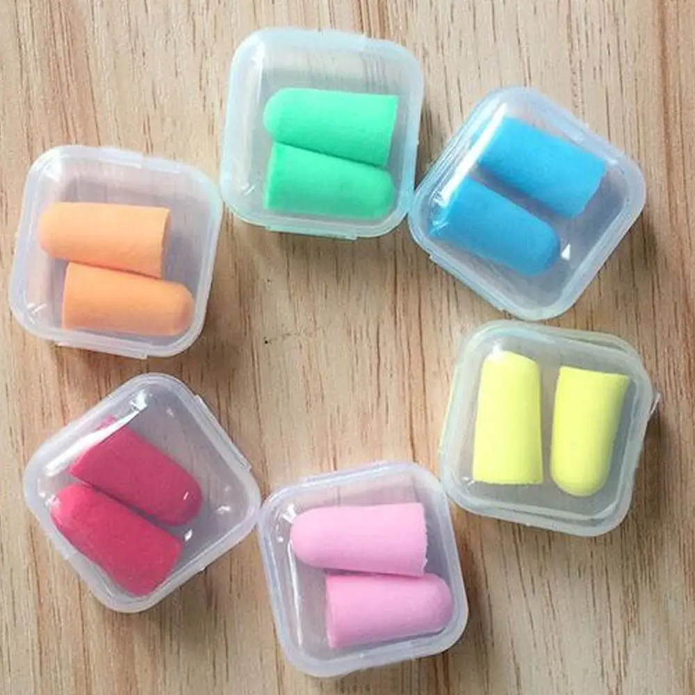 20Pcs High Quality Portable Clear Earplugs Container Mini Storage Box Casket Plastic