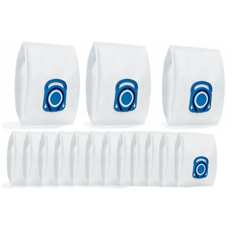 15Pcs 99% Microfiltration Dust Bags for Rowenta Hygiene+ Silence Force Compact Power, ZR200520 ZR200720 ZR200920 Parts