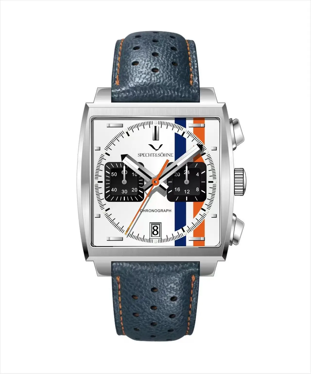 Specht & Söhne 2026 Neuheiten Bestseller Modische Herrenuhren Edelstahl Japan VK63 Chronograph Quarz-Armbanduhr