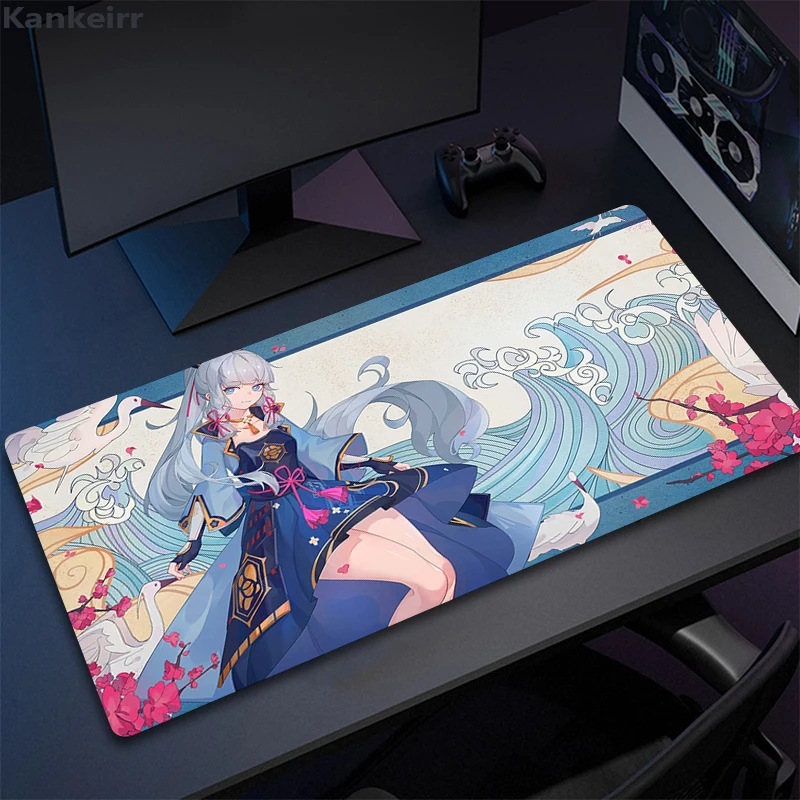 Anime Genshin Impact Hu Tao Mouse Pad Large Gaming Mousepad Rubber Mat Deskmat Pc Accessories Desk Protector Gamer Keyboard Pads