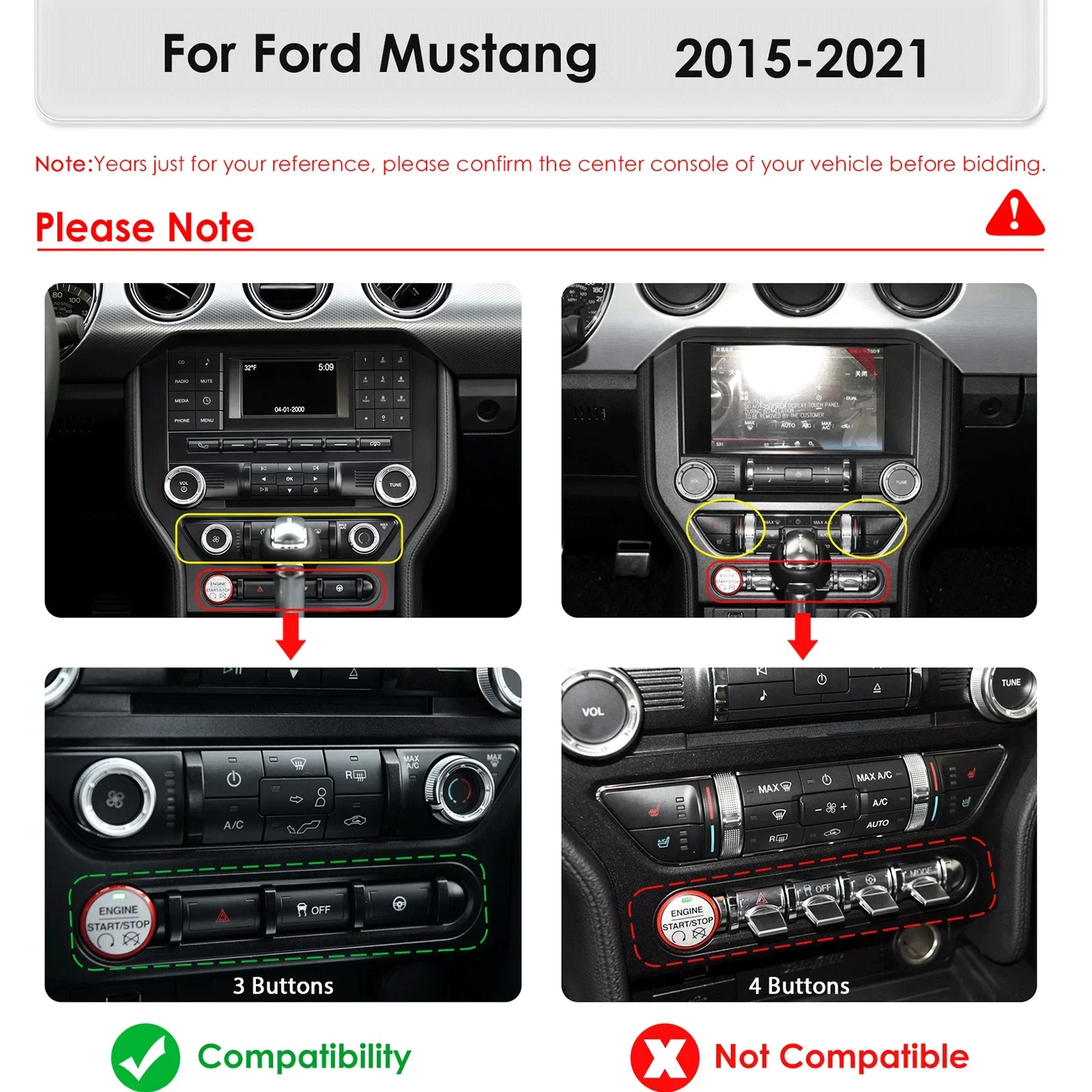 7862 Systems Car Radio Multimedia Video Player for Ford Mustang 2 2015-2021 Carplay Android Auto Stereo GPS Intelligent Screen