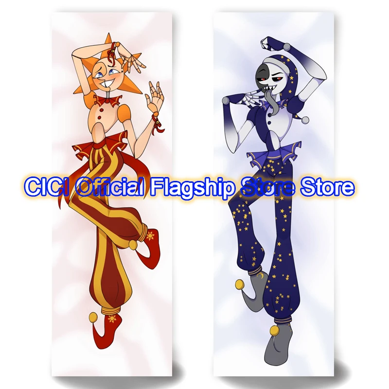 Dakimakura Anime Sun And Moon FNAF Double sided Print Life-size Body Pillow Cover