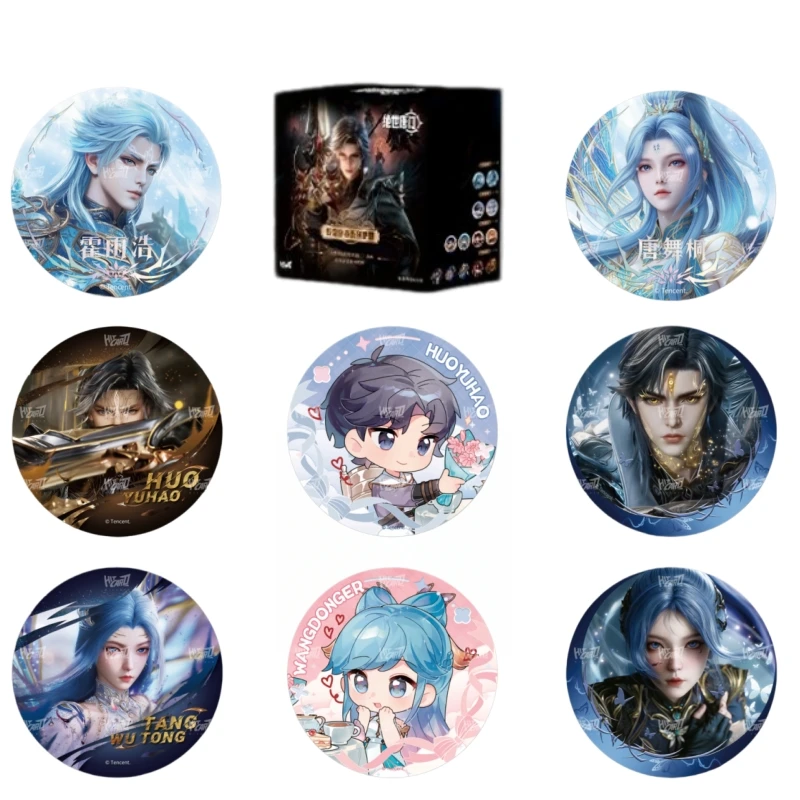 Official GenuineDouluo Continent 2 Unrivaled Tang Sect Legend Chapter Series Anime Badge Button Pin Collectible Cdrama MerchGift