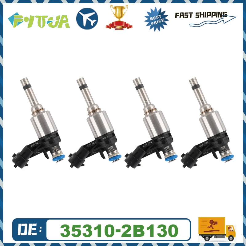 

4pcs Fuel injector 35310-2B130 For Hyundai Accent Veloster Kia Rio 1.6L L4 2012-2017 353102B130 Injection Values