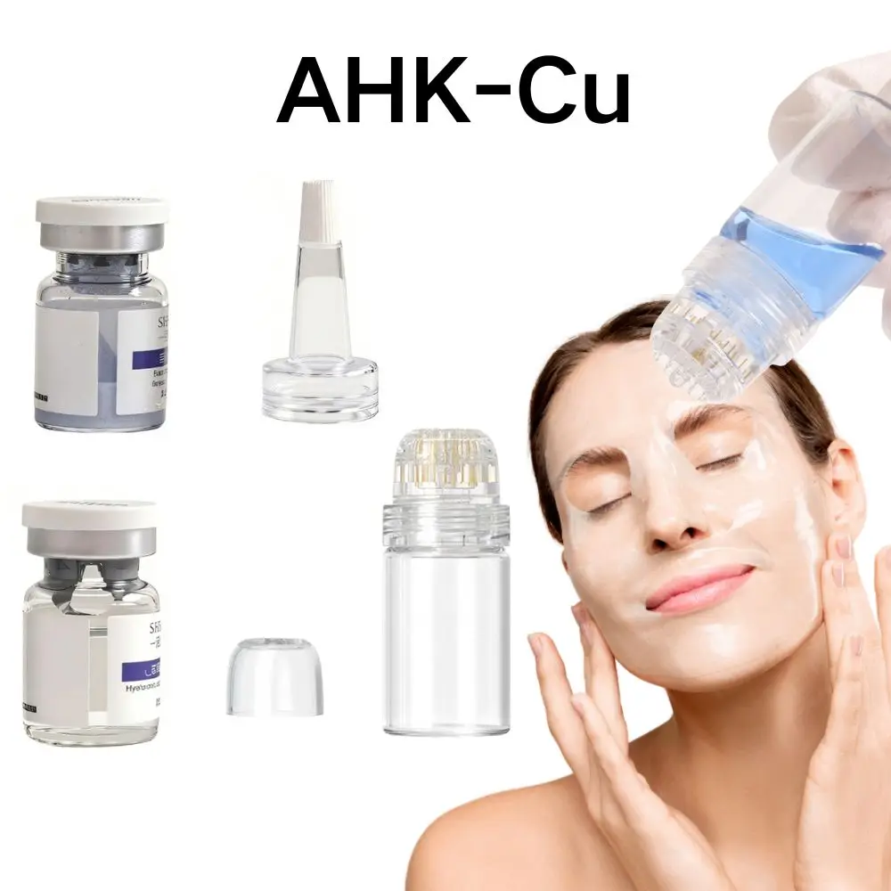 rolo-de-microagulhas-de-titanio-de-20-pinos-e-05-mm-com-aplicador-de-soro-ahk-cu-para-infusao-capilar-com-microagulhas