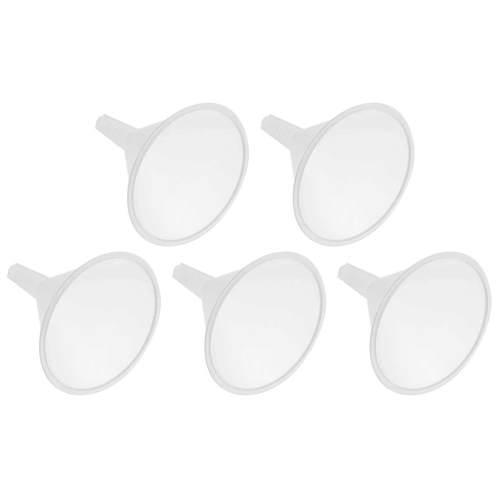 5pcs Plastic Filling Funnels 100mm Scientific Plastic Funnel Triangular Funnel Scientific Filling Funnel