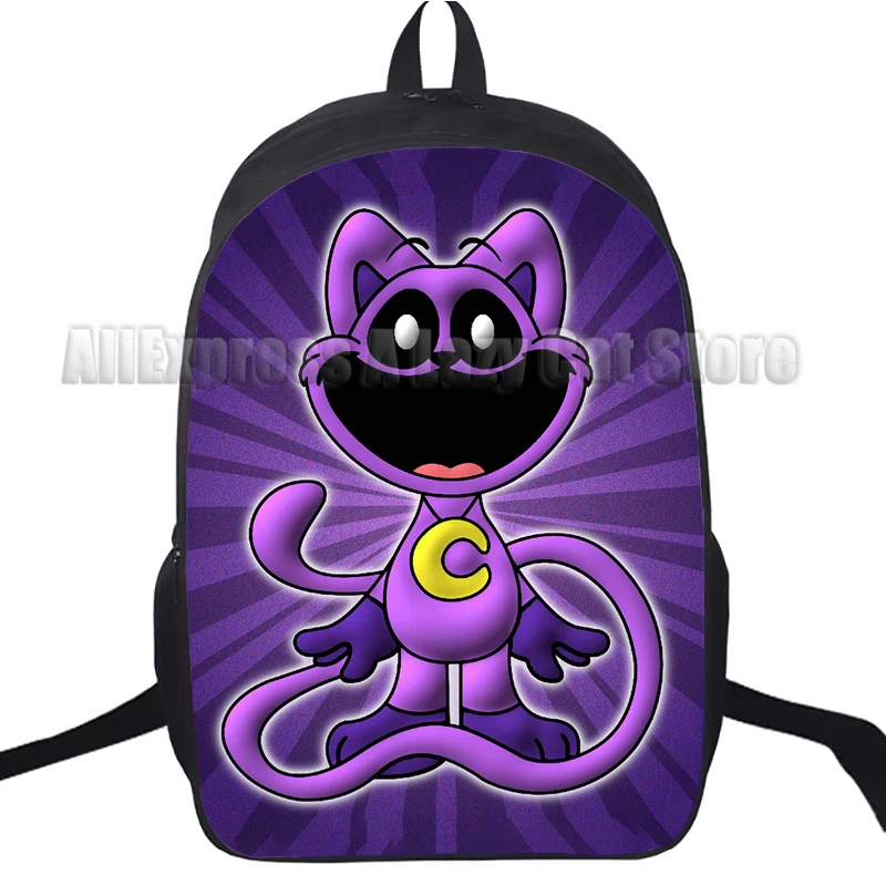 Mochila de dibujos animados de Critter sonriente para niños, mochila impermeable para estudiantes, adolescentes, bolsa para niños, mochila de gran capacidad