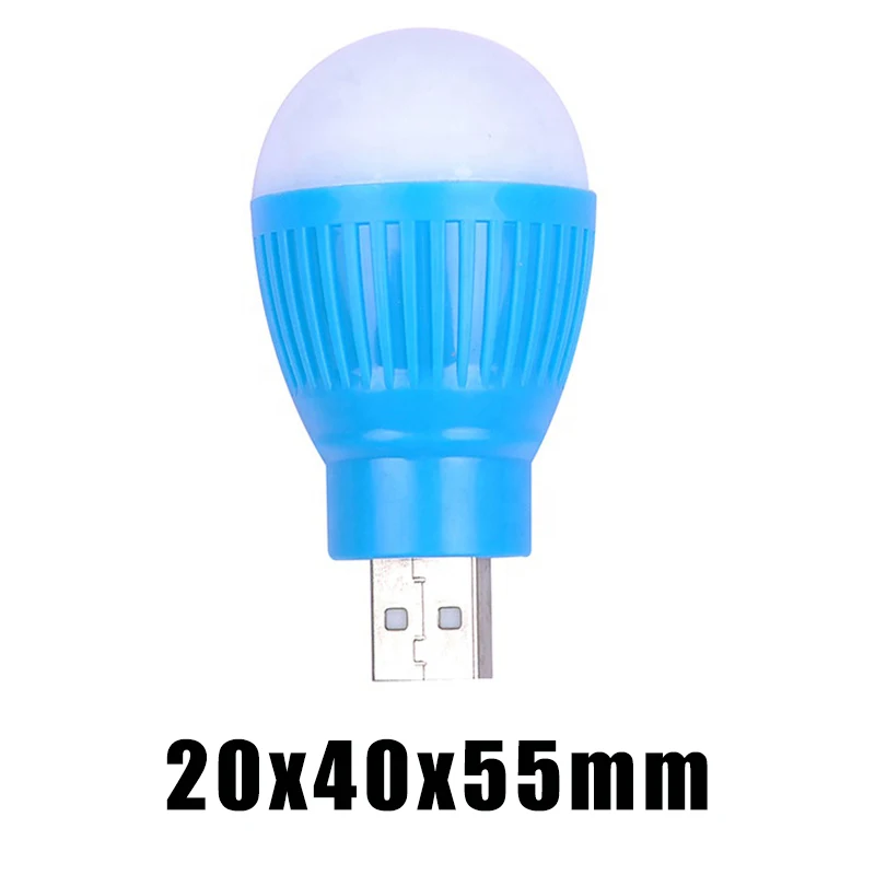 Newest Mini USB LED Light Portable 5V Energy Saving Ball Lamp Bulb For Laptop USB Socket USB Lamp Night Light For Hiking Camping