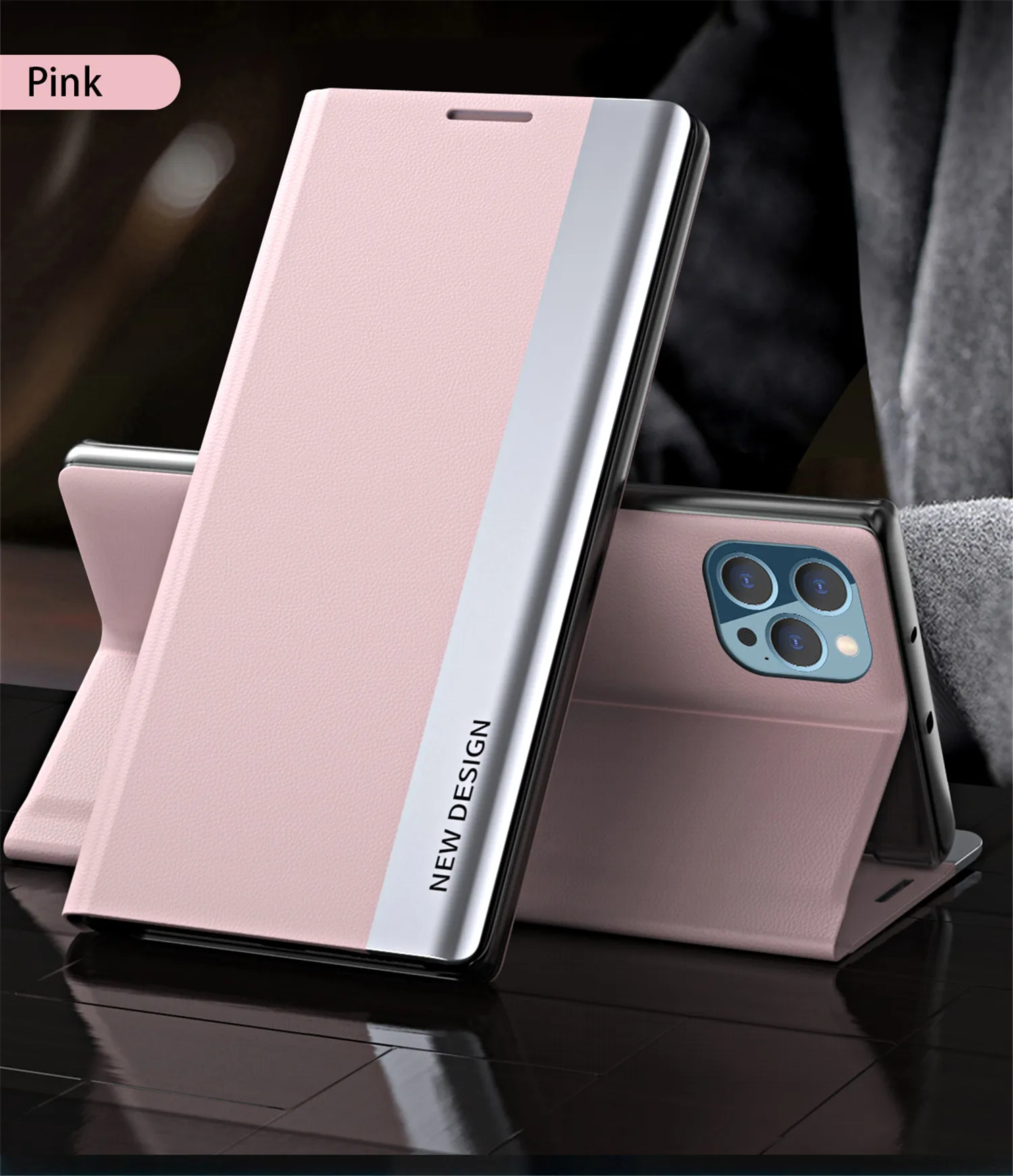 Flip Leather Case For Samsung Galaxy S26 S25 Edge S22 S23 S24 Ultra S10 Plus S20 S21 FE S8 S9 Holder Luxury Bracket Cover Coque
