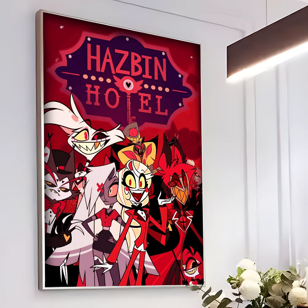 H-Hazbin Hotels Cartoon Poster Classic Vintage Posters HD Quality Wall Art Retro Posters for Home Room Wall Decor