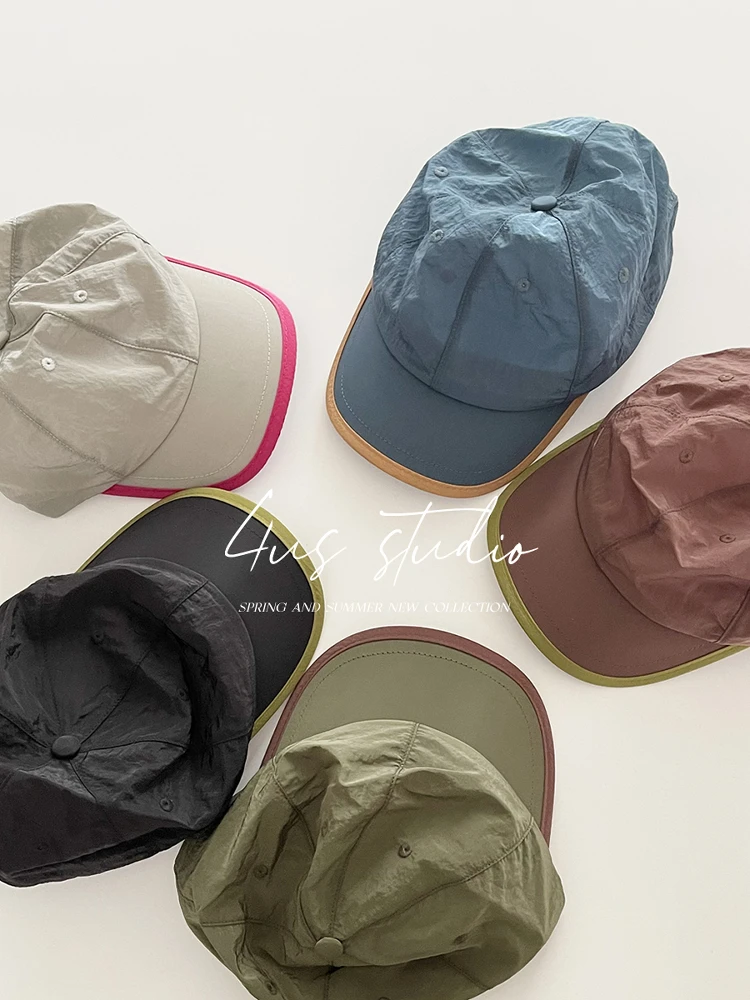 

Summer outdoor light and breathable quick-drying cap women's short-brimmed baseball hat men show small face