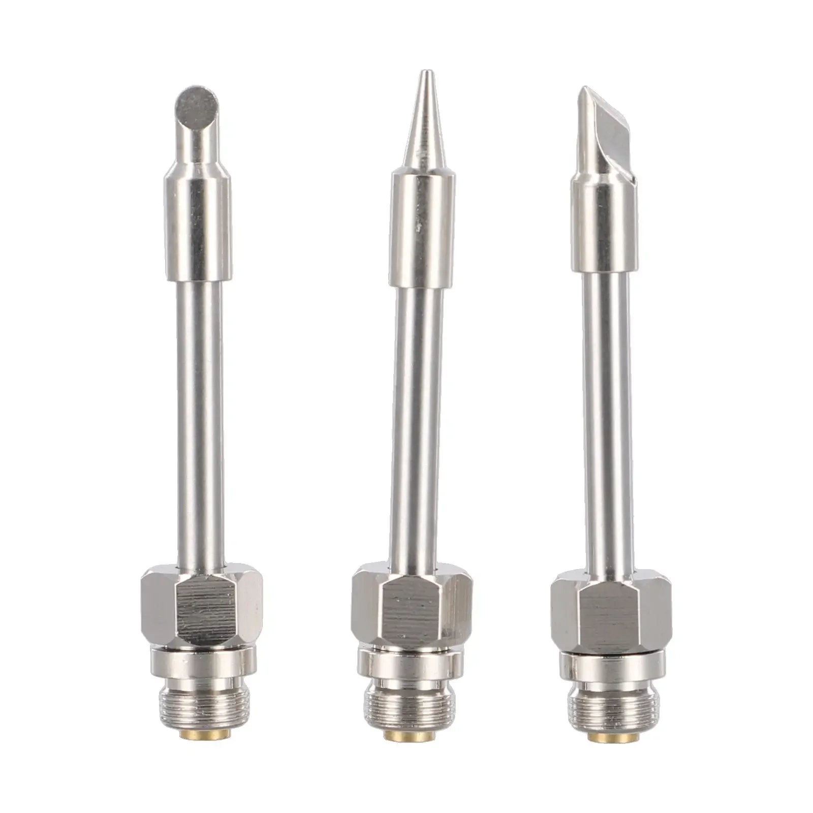 3PCS Soldering Iron Tips 510 Interface Soldering Tips High Quality Materials Nickel Plated Copper Silver Plated