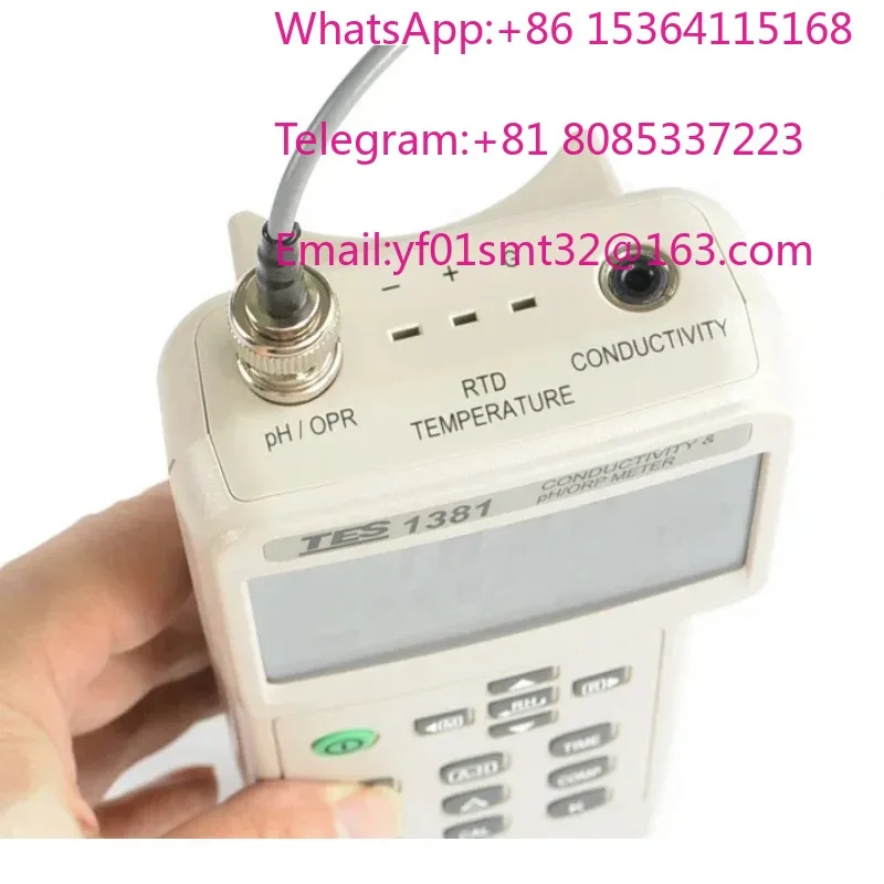 TES-1381K Multifunctional Water Quality Detector pH ORP Conductivity Tester Portable Multi Parameter Water Analysis Measuring