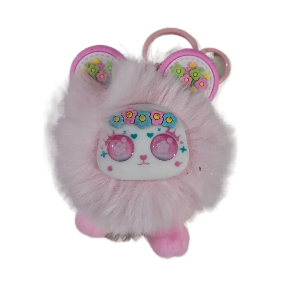 

Плюшевый брелок с милым цветком, брелок с морским медведем, помпон, милый пушистый брелок с медведем, модный кавайный плюшевый кулон с медведем, автомобильная брелок