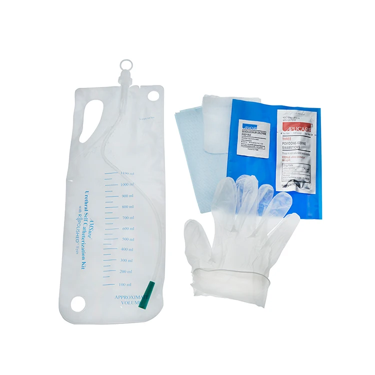 Medical Consumables Hospital Female and Male Lubricath Silicone Foley Urinary Catheter Kit