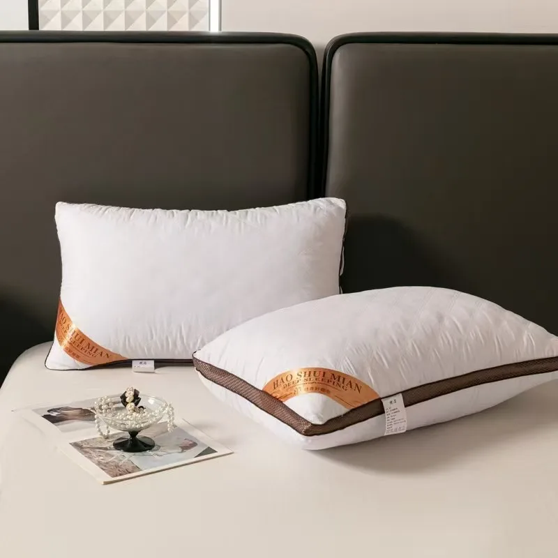 Grind three-wire three-dimensional feather silk pillow 48x74 pillow pillow core single pack