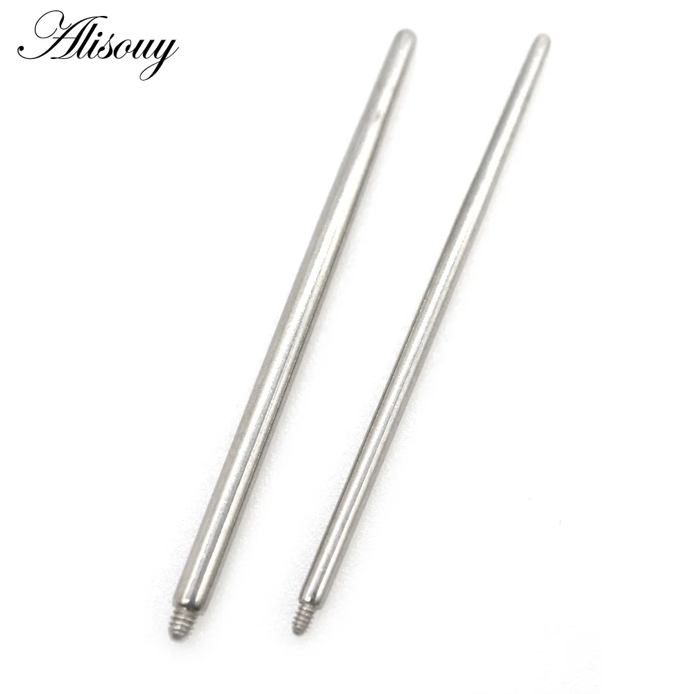 10 PC/Lot Stainless Steel Insertion Pin Taper Threaded Ear Labret Lip Nose Dermal Pull Pin Tools Fashion Body Piercing