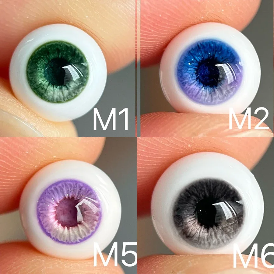 8/10mm Doll's Eyes for 1/8 Bjd Doll Ob11 Plaster Eye Eyeball Handmade Diy Girl Toys Dress Up  Play Hosue Doll Accessories