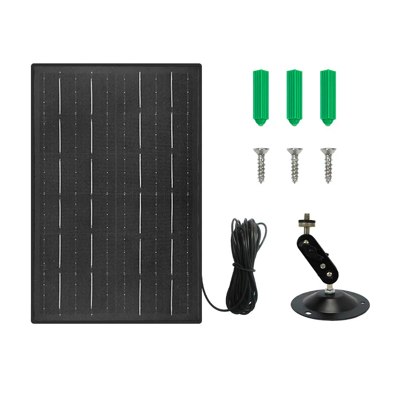 Panel solar omni-in de 10W, adecuado para monitoreo solar, ángulo ajustable