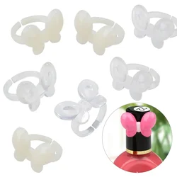 50Pcs Nail Art UV Gel Polish Color Pops Display Butterfly Fake Ring Coloring Showing Trainning False Nail Manicure Tool