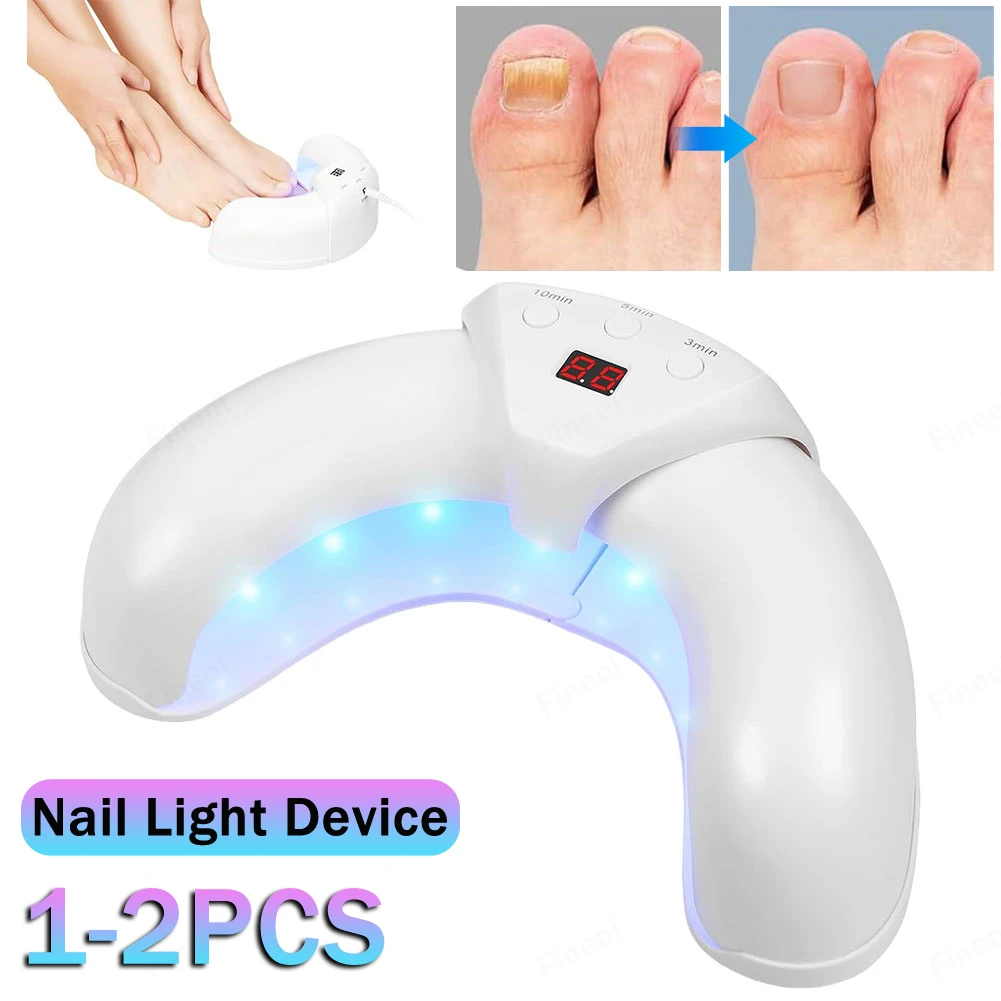 

Nail Light Device Home Use Nail Repair Solution 470nm Blue Light Nail Cleaning Light Device for Discolored Thickened Toenails