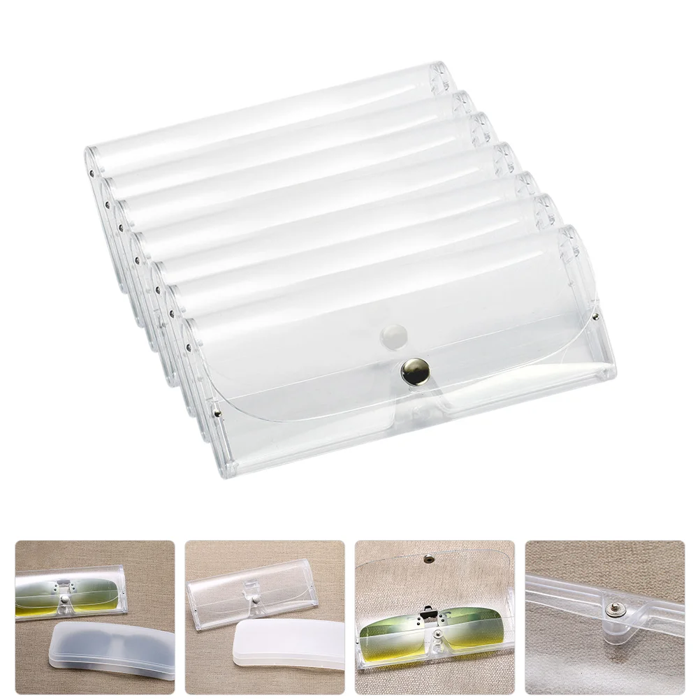 

7 Pcs Number Glasses Storage Box Man Lanyards Foldable Sunglasses Case Plastic Hard for Men