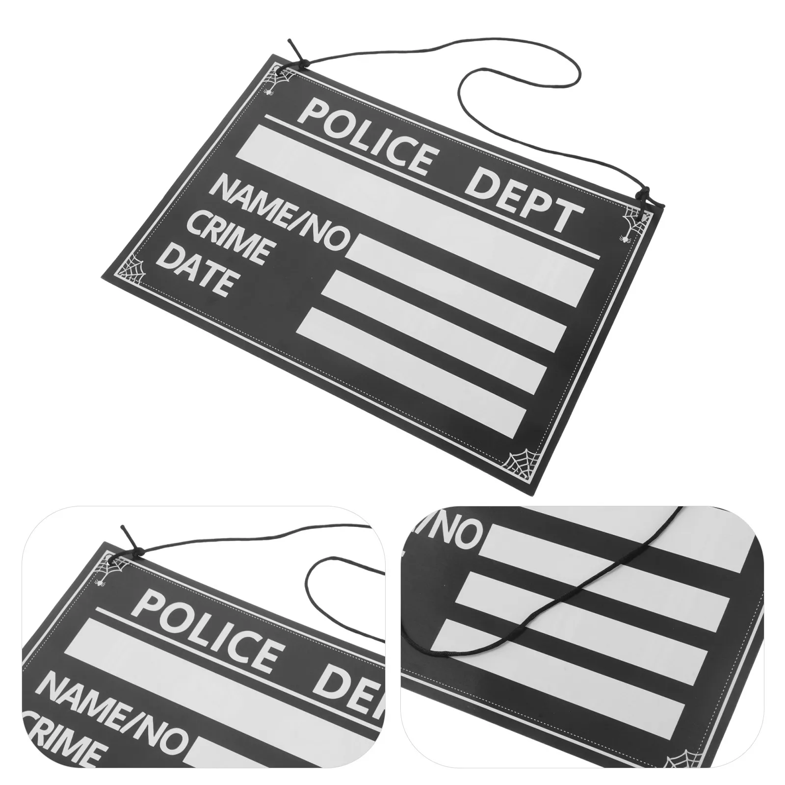 Prison Themed Props Halloween Costume Accessories Crime Scene Photo Cosplay Board Mugshot Sign