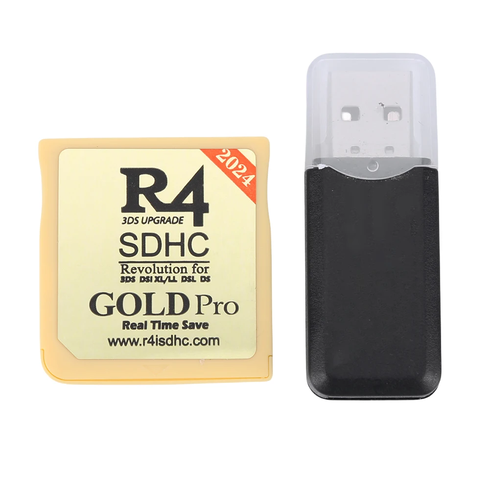 2024 New For R4I SDHC Burning Card Gold White Silver Portable Flashcard Use FAT16/FAT32 Format TF Card for Nintendo