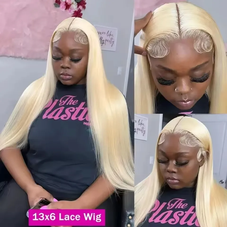 40 Inch 613 Hd Lace Frontal Wig 13x6 13x4 Blonde Straight Lace Front Wigs Human Hair Brazilian Colored Human Hair Wigs For Women image 4