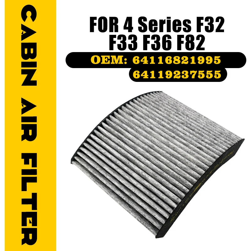 Carbon Air Filter For BMW 4 Series F32 F33 F36 F82 2013~2020 2019 Air Conditioner Filter Effectively Car Accessories 64119237555