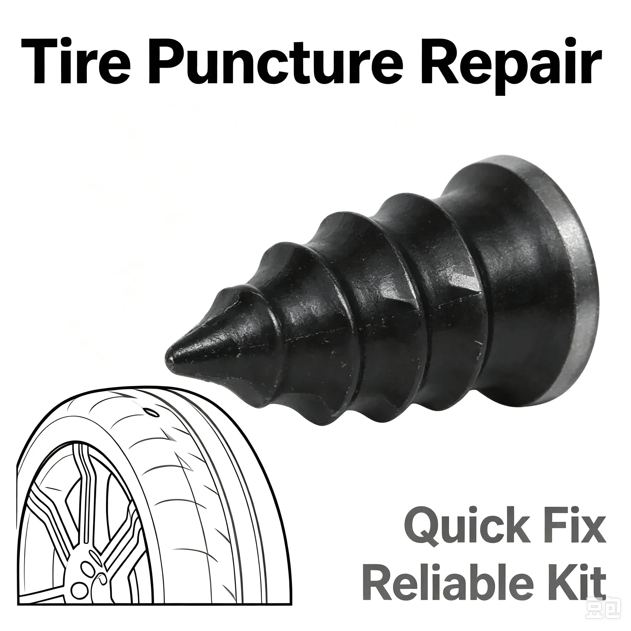 10-500pcs Vacuum Tire Repair Rubber Nails Car Motorcycle Truck Scooter Bike Puncture Repair Auto Maintenance Tools