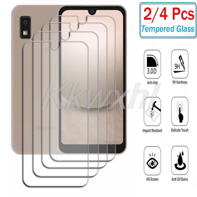 2-4 piezas de vidrio templado HD 9H para Sharp Aquos wish 2 3 4 5 wish2 wish3 wish4 wish5 wish5s Aquoswish4, película protectora de pantalla