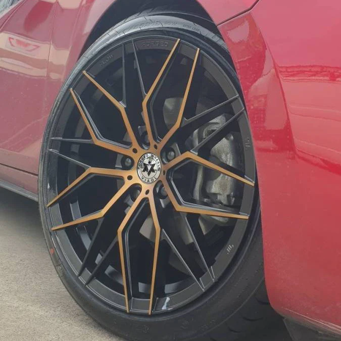 Luxury Rines 17 18 19 Inch 4x100 5x114.3 112 120 Spined Spoke Forged Wheels Rim for Cars Audi Honda Civic Toyota VW Cadillac