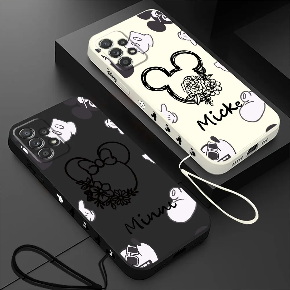 Diseny Mikey Minnie Logo custodia per telefono per Samsung Galaxy S10e S10 S9 S8 Note 20 Ultra Note 10 Plus 8 9 Cover