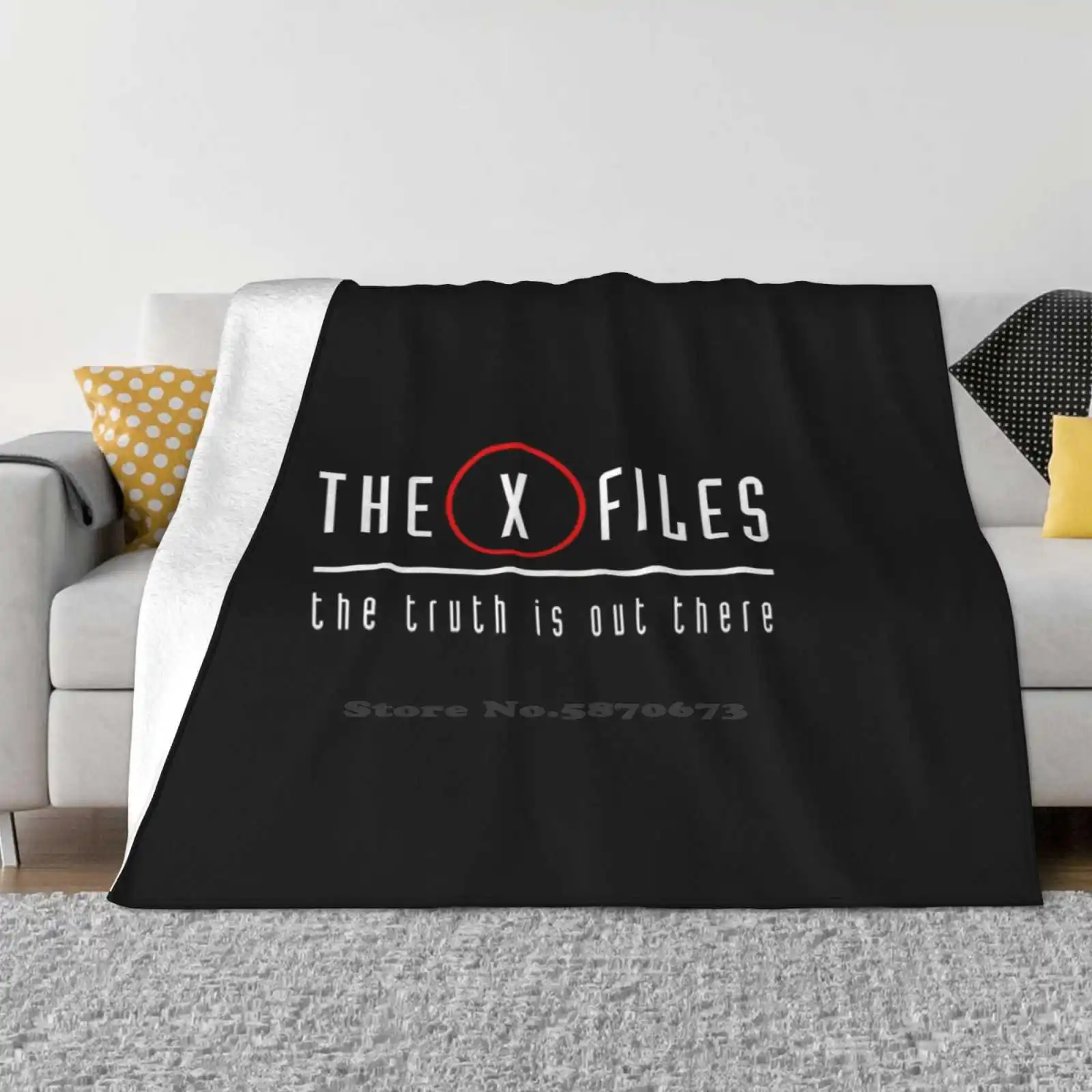 The Truth Is Out There ( White Text ) Fashion Soft Warm Flannel Blanket The X Files Dana Scully Fox Mulder I Want To Believe Tv