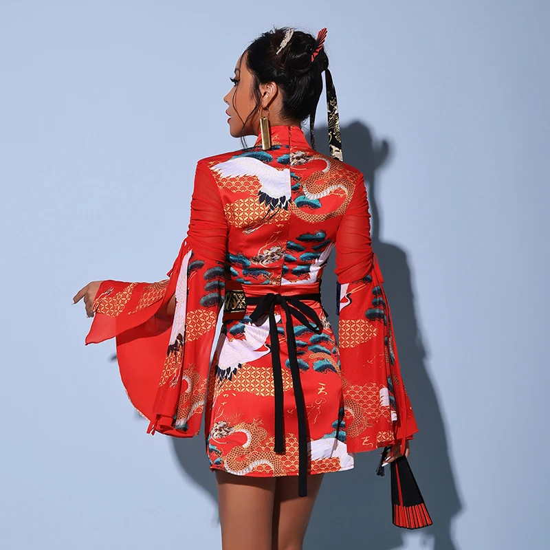 زي رقص الجاز للنساء البالغات ، غوغوس ملهى ليلي مثير ، ملابس دي جي ، على الطراز الصيني ، ملابس أداء المغني ، زي حفلة المسرح #5