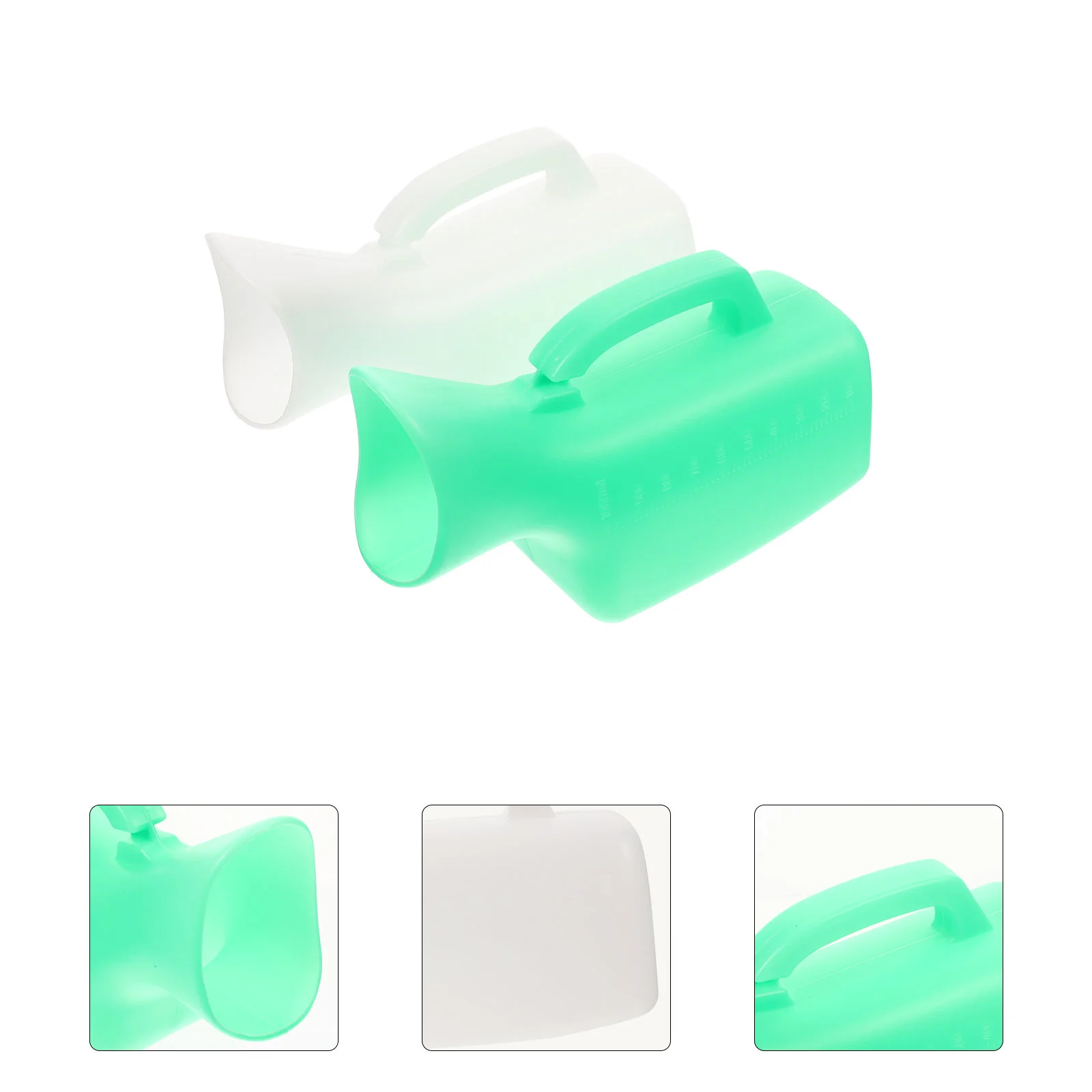 

2 Pcs Women's Urinal with Pocket Lid Hospital Supply for Male Boy Portable Female Child Potty