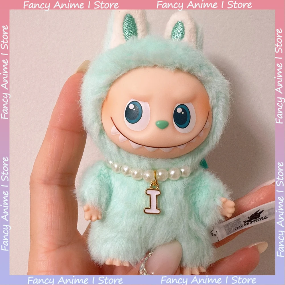 For Mini 4.0 Labubu Pendant Accessories Letter Pearl Necklace for Love Series Doll Clothes Accessories