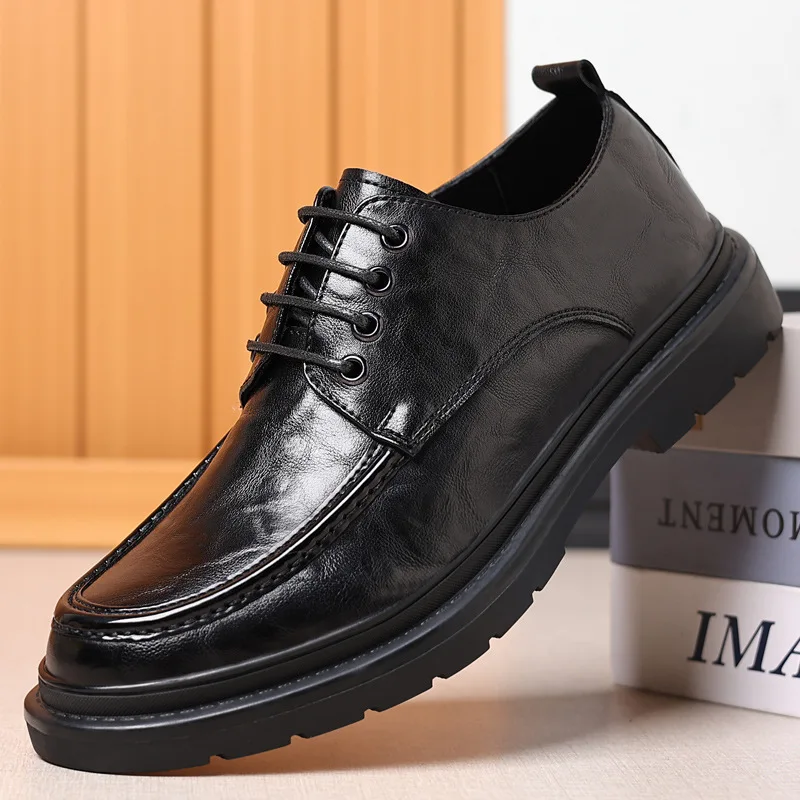 Men Oxfords Shoes Footwear Sneakers Shoes Men Genuine Leather Casual Lace-up Walking Shoes Men Outdoor Tooling Shoes Man