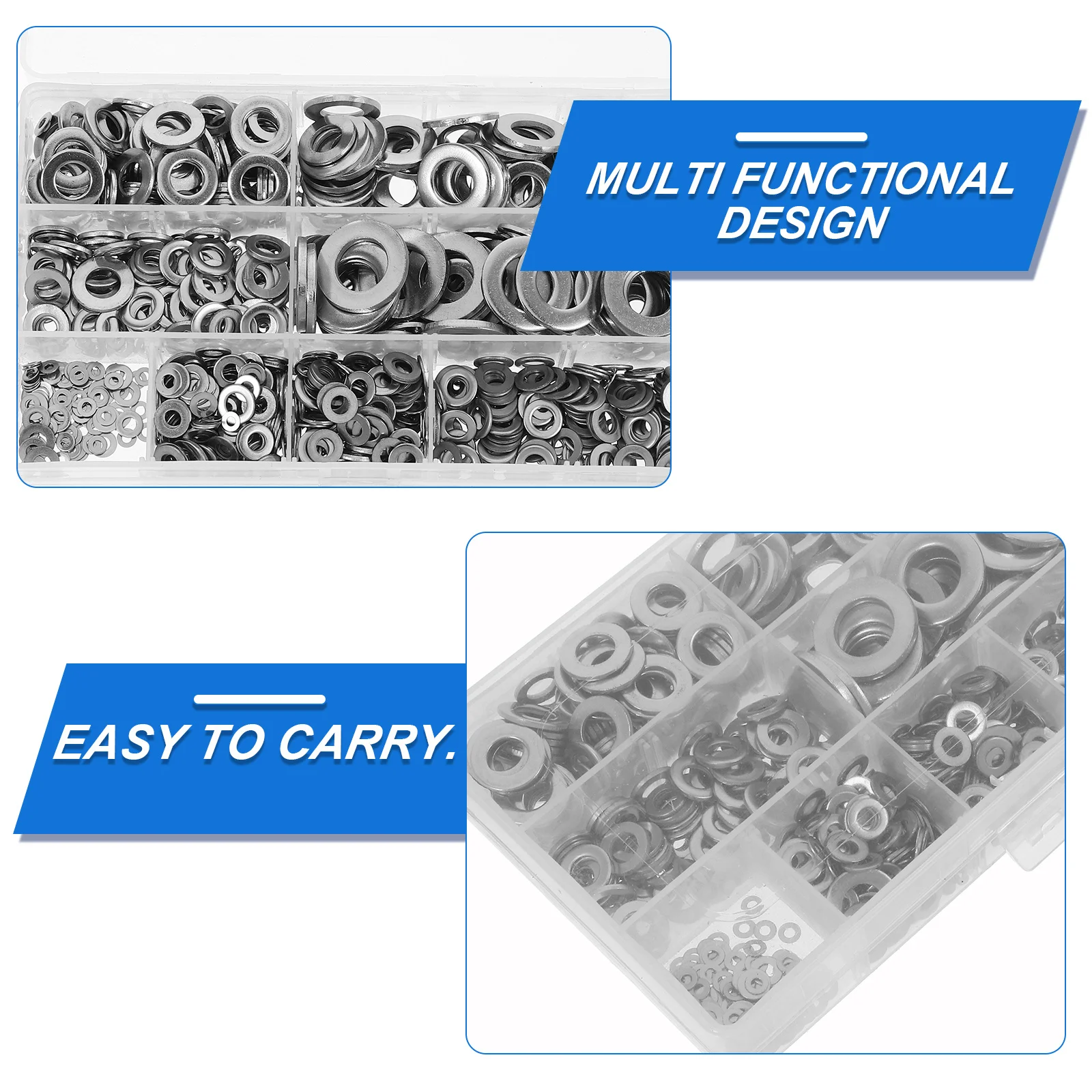 1010 قطعة غسالات الفولاذ المقاوم للصدأ مجموعة حشية معدنية مسطحة أطقم صندوق تخزين الموصلية الحرارية الكهربائية حوض التوصيل الوقود الهيدروليكية