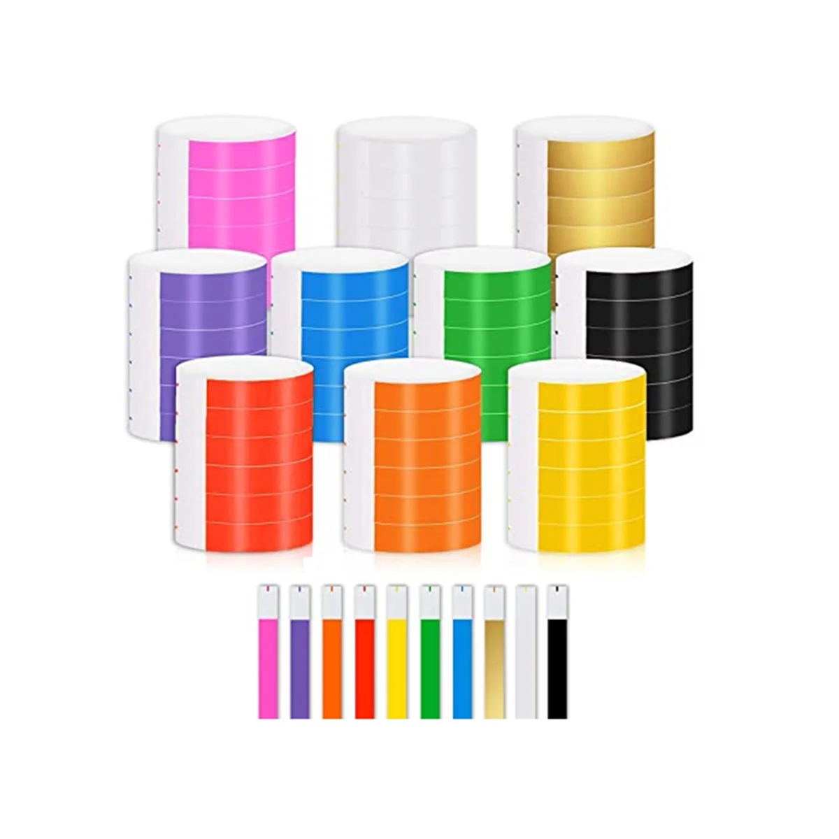 1000 PCS Paper Waterproof for Events Suitable for Parties, (10 Colors)